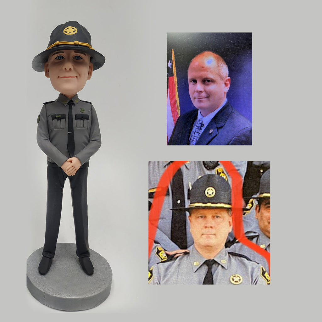 Custom Uniformed Man Bobblehead