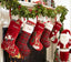 Christmas Personalized Velvet Stockings with Name, Embroidered Tartan Plaid Stocking, Custom Xmas Presents, Christmas 2021 Ornament Decor