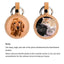 Custom Pet Photo Tag with Name & Date – Leather Memory Keepsake for Dogs & Cats