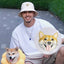 Personalized Pet Portrait Hat — Hand-Embroidered From Your Photo + Custom Name, Unique Gift for Him/Her