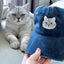 Personalized Pet Portrait Hat — Hand-Embroidered From Your Photo + Custom Name, Unique Gift for Him/Her