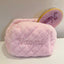 Personalized Custom Name Fluffy Plush Makeup Bag | Custom Cosmetic Organizer Toiletry Bag | Unique Thoughtful Gift for Her, Bridesmaids, Birthdays, Mother’s Day