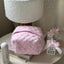 Personalized Custom Name Fluffy Plush Makeup Bag | Custom Cosmetic Organizer Toiletry Bag | Unique Thoughtful Gift for Her, Bridesmaids, Birthdays, Mother’s Day