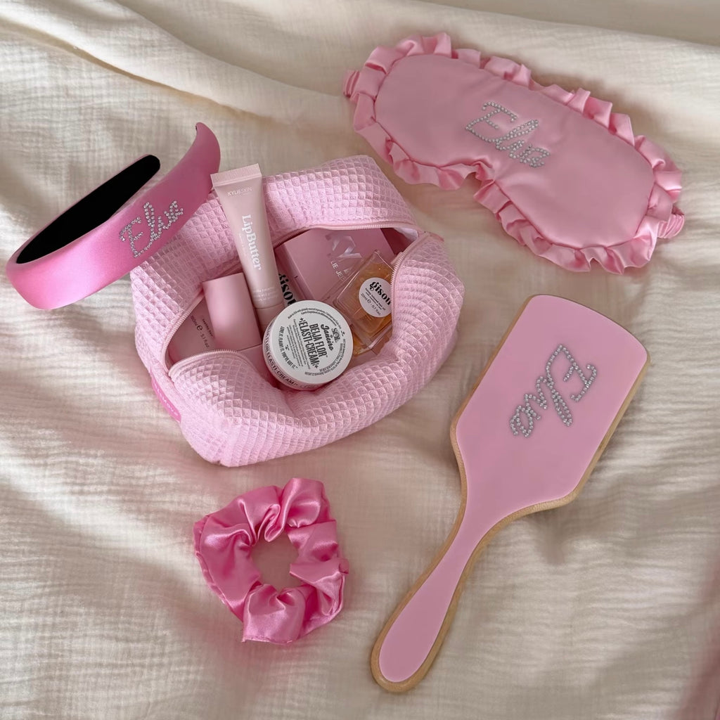 Personalized Silk Sleep Mask Gift Set with Embroidered Name - photo 5