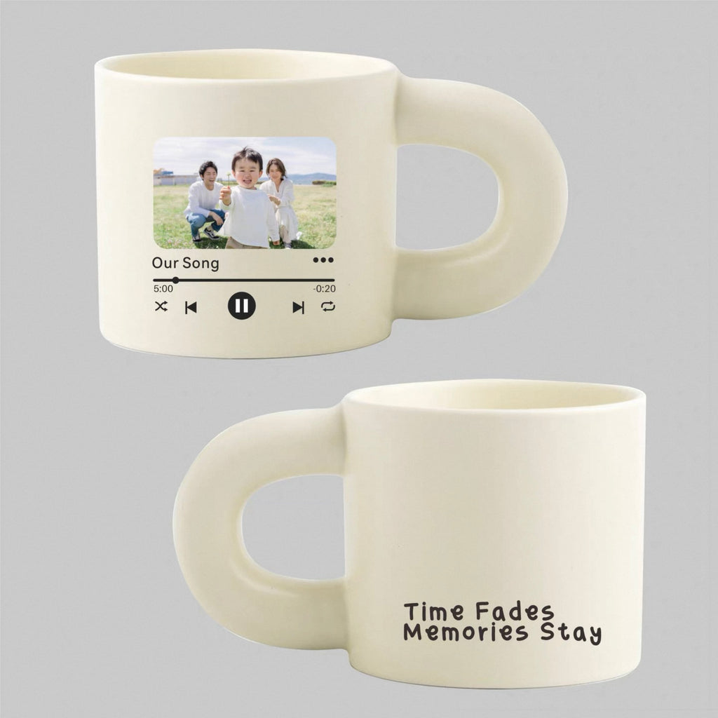 Personalized Hand-Drawn Pet Portrait Ceramic Mug - Double Sided Custom Cat Dog Cup | Memorial & Birthday Gift for Pet Lovers | Gifts Journey