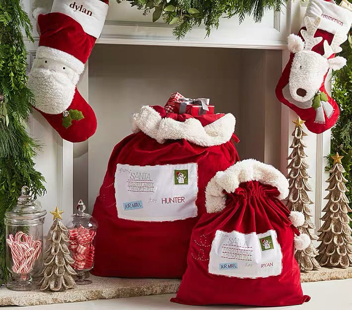 Personalized Santa sack with embroidered child's name – photo 5