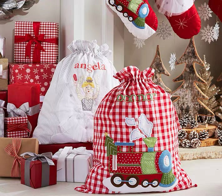Personalized Santa sack with embroidered child's name – photo 7