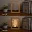 Custom Wooden Photo Frame LED Night Lamp, Creative Gift Photo Album, Personalized Handmade Picture Frame Light, Artistic Photo Table Lamp