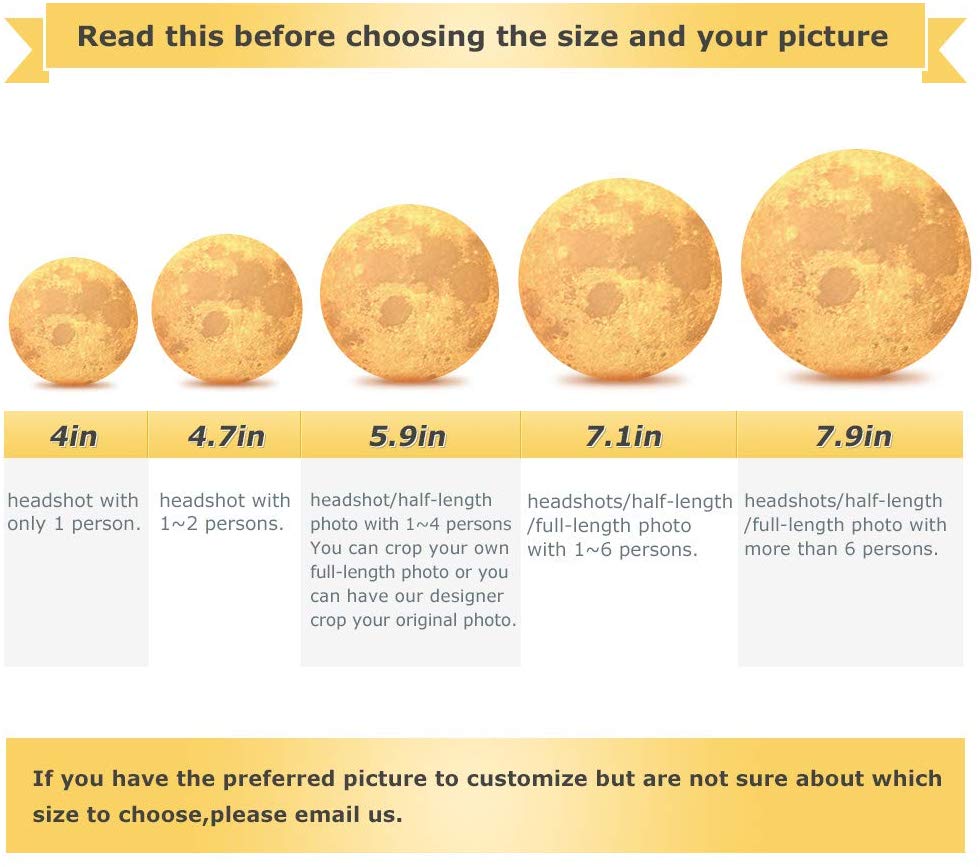 Custom 3D Moon Lamp, Personalized Gift With Your Pet Photo, Desk Light, 3 Colors With Stand, Rechargeable, For Pet Lovers