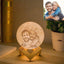 Custom 3D Moon Lamp, Personalized Gift With Your Photo, Desk Light, 3 Colors With Stand, Rechargeable, Birthday, Anniversary, Wedding Ideas