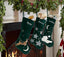 Christmas Personalized Velvet Stockings with Name, Embroidered Tartan Plaid Stocking, Custom Xmas Presents, Christmas 2021 Ornament Decor