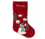Christmas Personalized Velvet Stockings with Name, Embroidered Tartan Plaid Stocking, Custom Xmas Presents, Christmas 2021 Ornament Decor