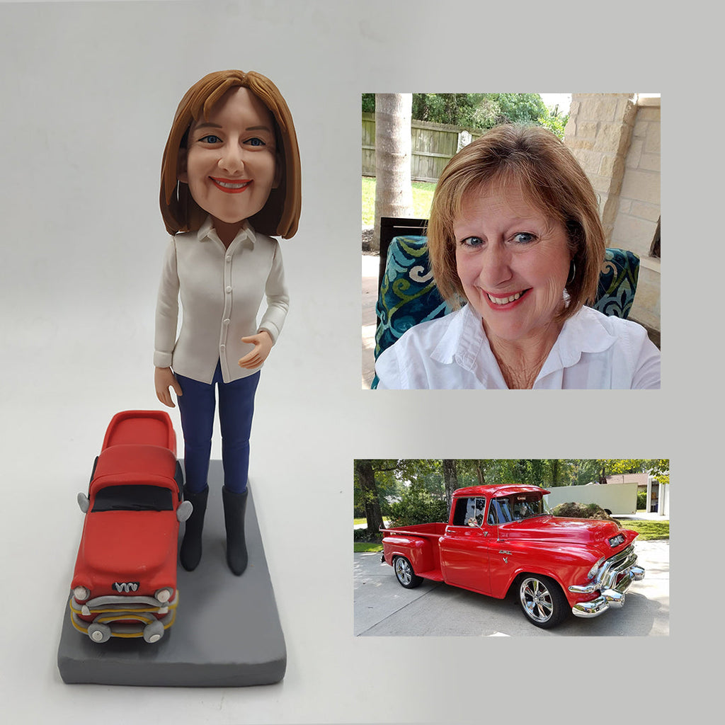 Custom Woman Bobblehead, Personalized Birthday Gift For Her, Romantic Anniversary Gift , Best Gift Ideas For Mom, Girlfriend