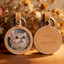 Custom Pet Photo Tag with Name & Date – Leather Memory Keepsake for Dogs & Cats