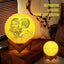 Custom 3D Moon Lamp, Personalized Gift With Your Photo, Desk Light, 3 Colors With Stand, Rechargeable, Birthday, Anniversary, Wedding Ideas