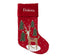 Christmas Personalized Velvet Stockings with Name, Embroidered Tartan Plaid Stocking, Custom Xmas Presents, Christmas 2021 Ornament Decor