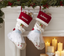 Personalized Christmas Stockings with Name, Embroidered Burlap Stocking, Custom Xmas Ornament for Family Decorations Holiday Gift