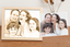 Personalized Woodcut Photo Frame, Self Portrait Wooden Photo Frame, Birthday Present Wedding Anniversary Gift Valentine's Day Gift