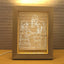Custom Wooden Photo Frame LED Night Lamp, Creative Gift Photo Album, Personalized Handmade Picture Frame Light, Artistic Photo Table Lamp
