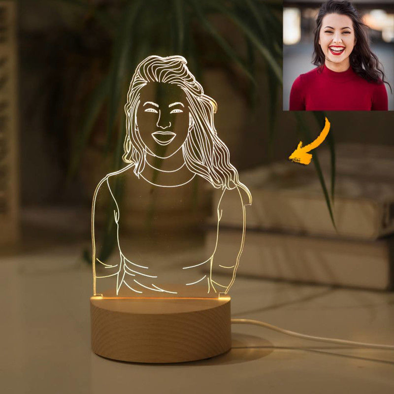 Custom Photo 3D Lamp, Bluetooth Music Player, Desk Lamp, Picture Night Light, Handmade, Personalized Birthday, Christmas Day Gifts Ideas