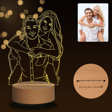 Custom Photo 3D Lamp, Bluetooth Music Player, Desk Lamp, Picture Night Light, Handmade, Personalized Birthday, Christmas Day Gifts Ideas