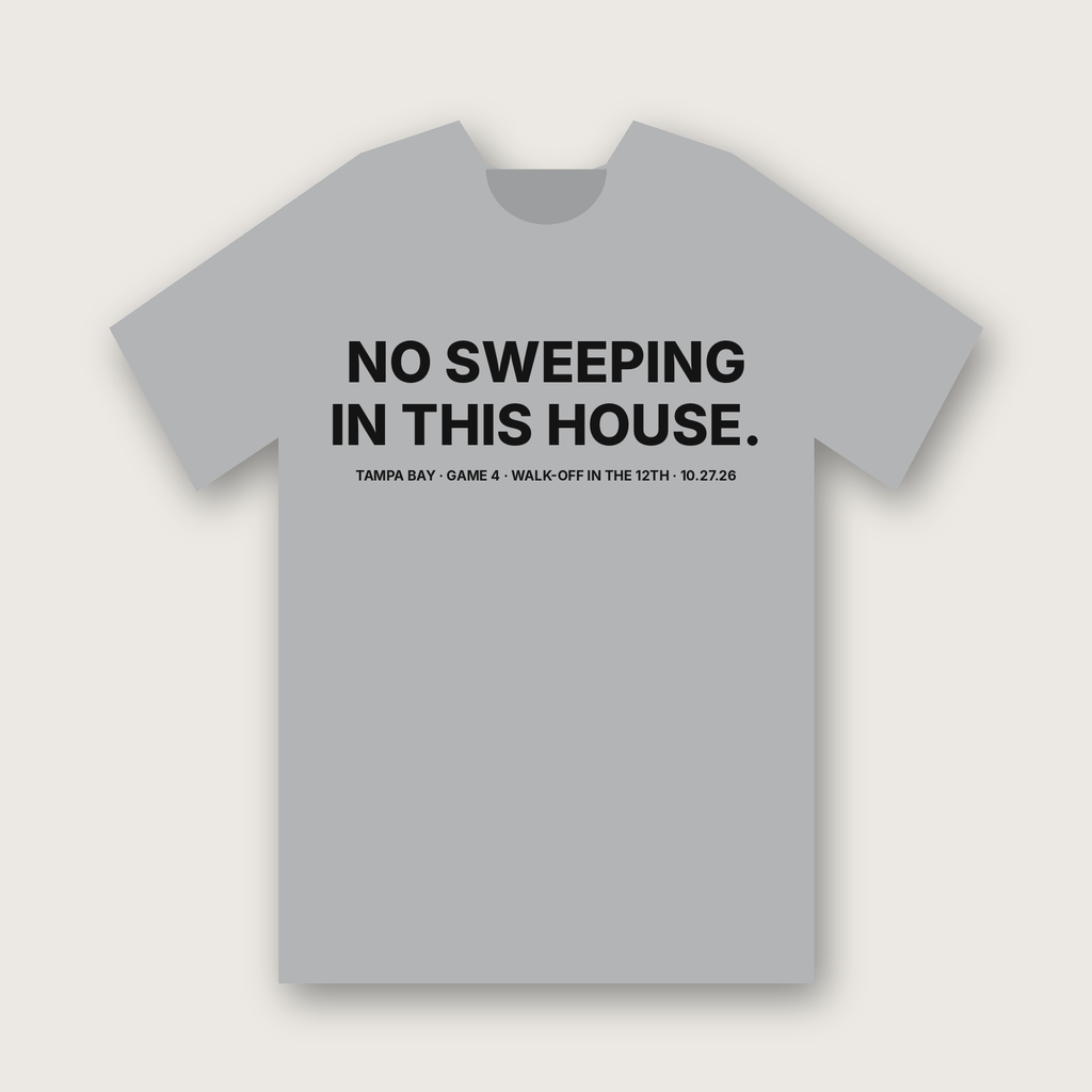 No Sweeping In This House. T-shirt - Heather Grey