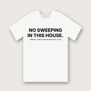 No Sweeping In This House. T-shirt - White