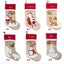 Personalized Christmas Stockings with Name, Embroidered Burlap Stocking, Custom Xmas Ornament for Family Decorations Holiday Gift