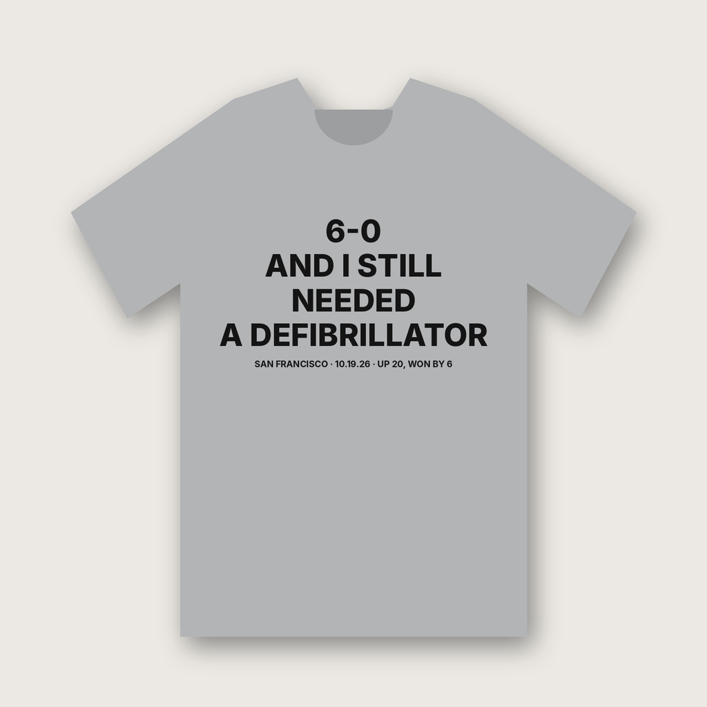 6-0 And I Still Needed a Defibrillator T-Shirt - Heather Grey