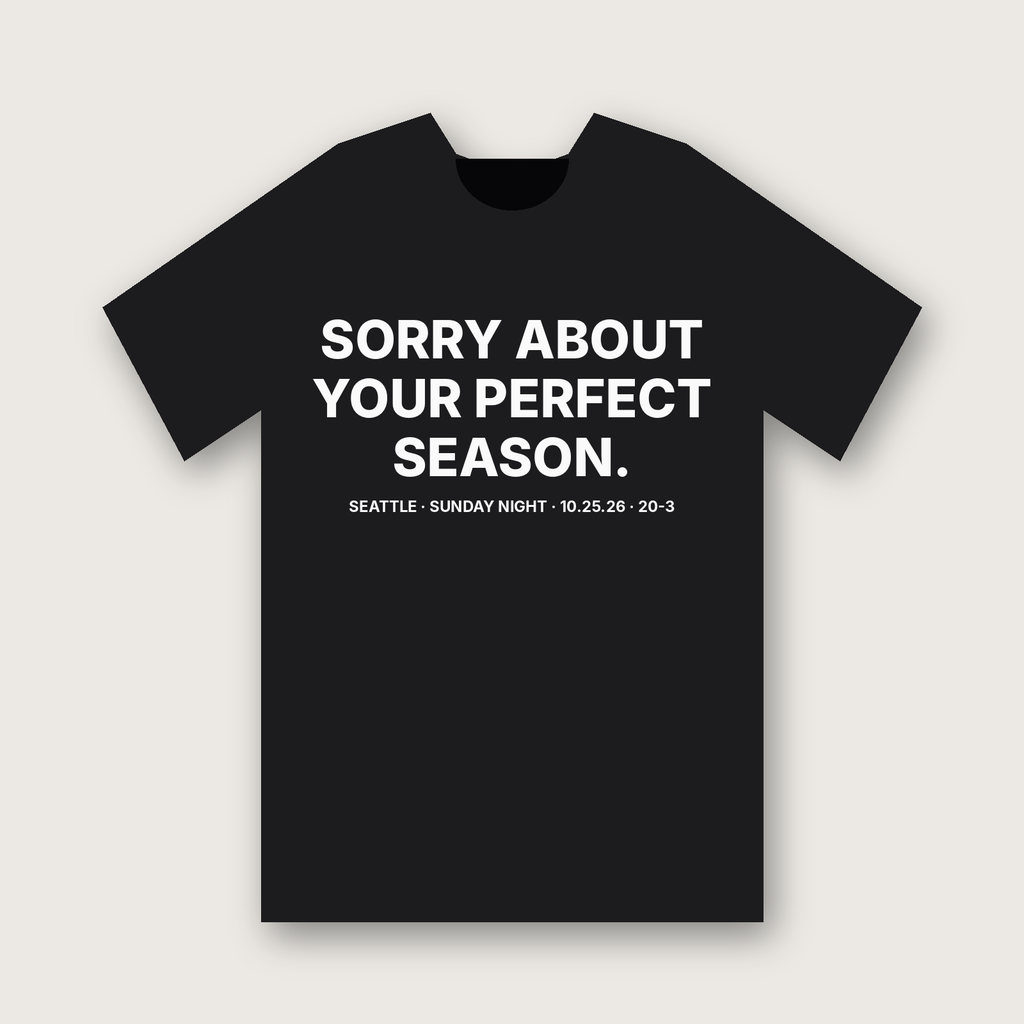 Sorry About Your Perfect Season T-Shirt - Black