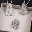 Personalized Your Pet Photo Necklace With Name, Custom Sterling Silver Cat Dog Picture Necklace, Pet Memorial Gift, Pet Lover Gift